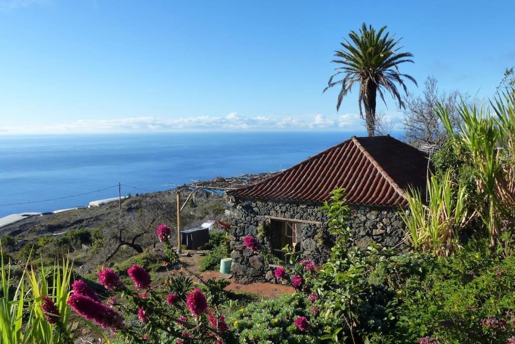 Villa Casita En El Campo Con Vista Al Oceano Tijarafe Exterior foto