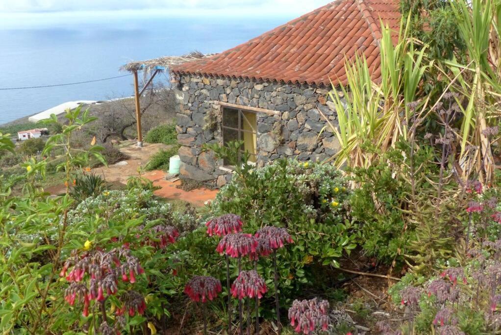 Villa Casita En El Campo Con Vista Al Oceano Tijarafe Exterior foto