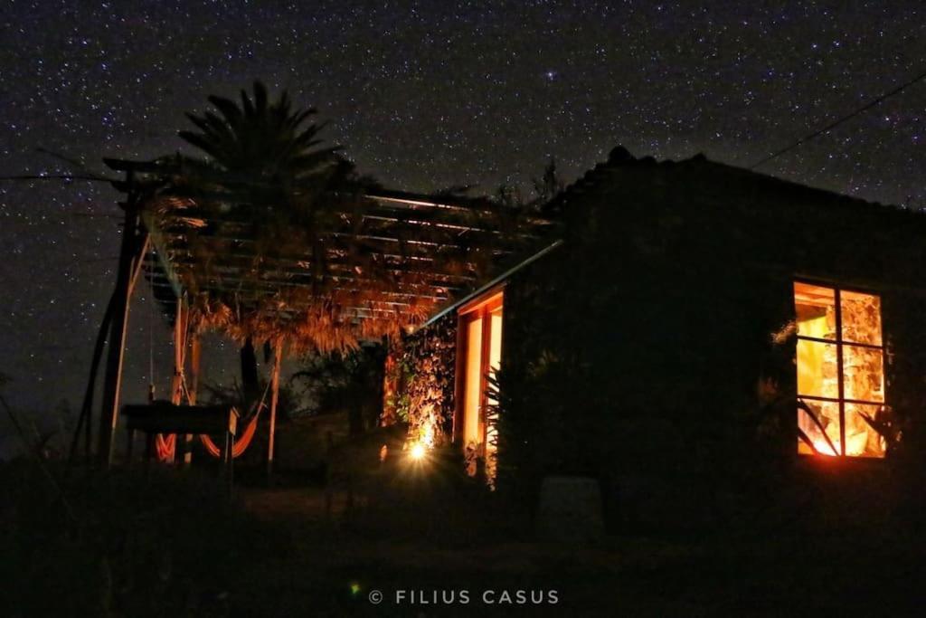 Villa Casita En El Campo Con Vista Al Oceano Tijarafe Exterior foto